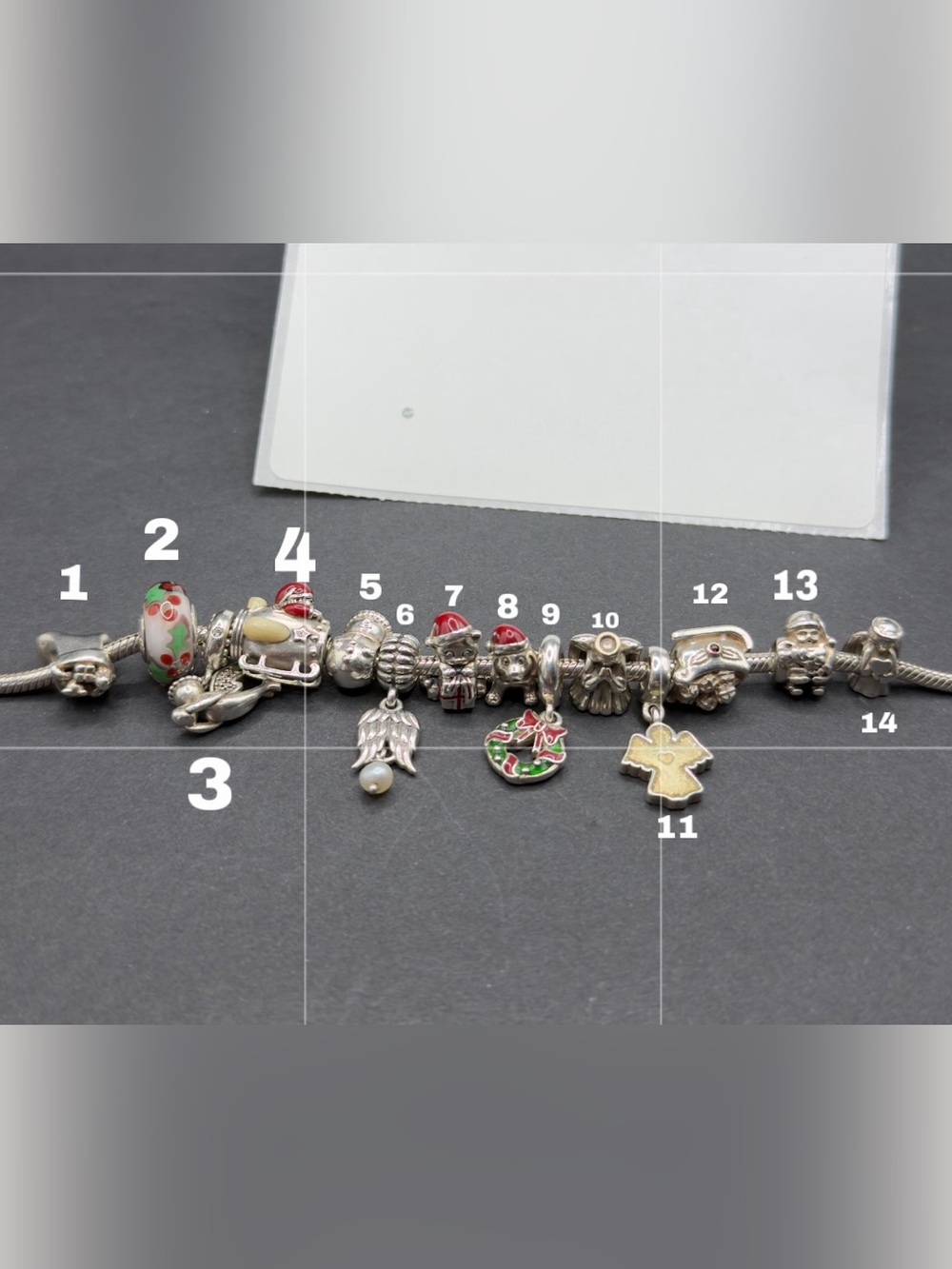 Authentic pandora retired Christmas charms